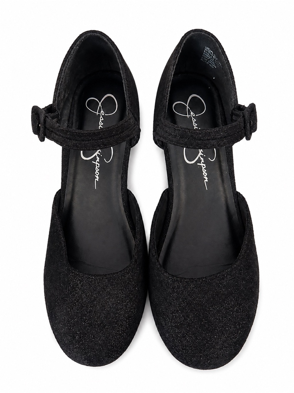 Jessica Simpson Black Glitter Mary Jane Shoes – Women’s Size 5 - Picture 2 of 6